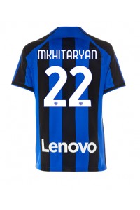 Fotbalové Dres Inter Milan Henrikh Mkhitaryan #22 Domácí Oblečení 2022-23 Krátký Rukáv